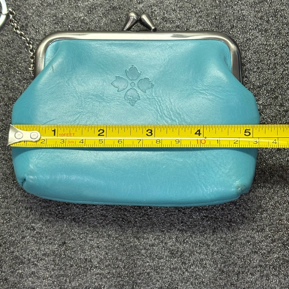 Patricia Nash Blue Leather Clutch Wristlet - Picture 6 of 6